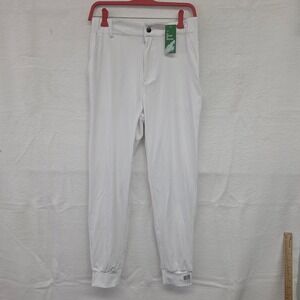 *NWT* Willit Mens White Active Joggers Golf Hiking Pants Stretch Size S